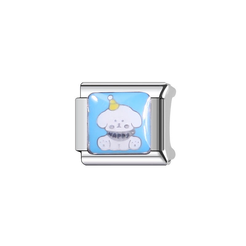 Italian Handmade Module Fresh, Sweet And Cute Little Animal Diy Module Friend Couple Gift Versatile Watch Strap - Image 3